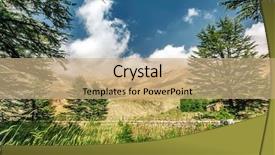  Presentation with cedar - Audience pleasing slide set consisting of cedars of lebanon beautiful ancient backdrop and a coral colored foreground