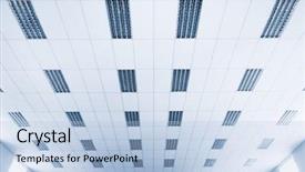  Presentation with lecture hall - Colorful slide deck enhanced with ceiling-at-lecture-hall-specialy backdrop and a light blue colored foreground