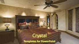  Presentation with handcraft luxury - Slides with ceiling fan - view of a luxury bedroom background and a tawny brown colored foreground
