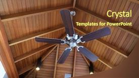  Presentation with ceiling designs - Colorful presentation enhanced with ceiling fan indoors backdrop and a tawny brown colored foreground