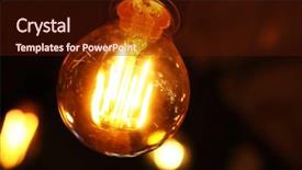  Presentation with lamps - Cool new theme with ceiling lamps on dark background backdrop and a tawny brown colored foreground