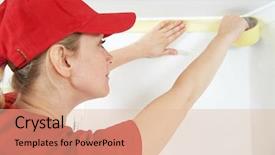  Presentation with home improvement - Cool new slides with ceiling moulding with masking tape backdrop and a lemonade colored foreground