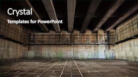  Presentation with rock stone - Slide deck with abstract rock background - huge stone and concrete space background and a black colored foreground