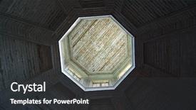  Presentation with russian - Cool new slides with ceiling of wooden russian church backdrop and a  colored foreground