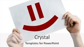  Presentation with face ain - Amazing theme having celebation - smiley face placard isolated backdrop and a white colored foreground