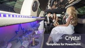  Presentation with rich - Beautiful theme featuring celebation - three rich and famous people backdrop and a violet colored foreground