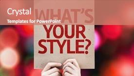  Presentation with colorful - Colorful theme enhanced with celebation - what's your style card backdrop and a coral colored foreground