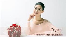  Presentation with asian foods - Presentation enhanced with celebation teacher day - asian woman background and a  colored foreground