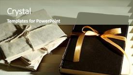  Presentation with adult coloring book - Presentation design featuring celebation teacher day - book wrapped with color ribbon background and a  colored foreground