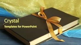  Presentation with teacher - Colorful presentation theme enhanced with celebation teacher day - book wrapped with color ribbon backdrop and a  colored foreground