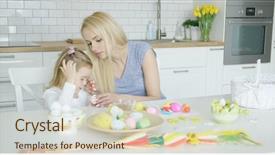  Presentation with helping - Cool new presentation with celebrate carefull - careful young mother helping little backdrop and a  colored foreground