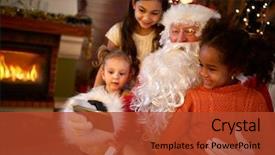  Presentation with potter hands making in clay - Cool new presentation with celebrate carefull - santa claus making selfie backdrop and a  colored foreground