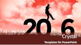  Presentation with walking - Presentation design with celebrate carefull - silhouette businessman walking on white background and a  colored foreground