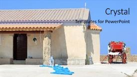  Presentation with horse and carriage isolated - Cool new slides with celebrate church family - decorated wedding horse carriage backdrop and a  colored foreground