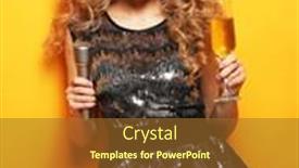  Presentation with celebrate - Slide set enhanced with celebrate-emotion-and-people-concept background and a tawny brown colored foreground