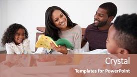  Presentation with breakfast children - Presentation consisting of celebrate mothers day or birthday background and a coral colored foreground