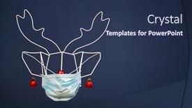  Presentation with coronavirus - Theme enhanced with celebrating-christmas-during-coronavirus-pandemic background and a ocean colored foreground