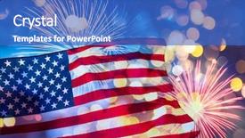  Presentation with usa - Amazing theme having celebrating independence day united states backdrop and a teal colored foreground