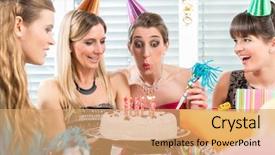  Presentation with white candles - PPT layouts consisting of celebrating indoors with her best background and a  colored foreground