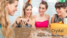  Presentation with white candles - Cool new PPT layouts with celebrating indoors with her best backdrop and a  colored foreground