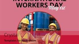  Presentation with struggle - Presentation theme consisting of celebrating-international-workers-day background and a red colored foreground