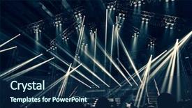  Presentation with party time - Amazing theme having celebrating new year party time backdrop and a navy blue colored foreground