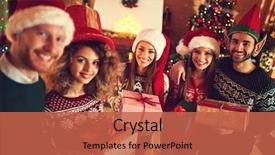  Presentation with happy new year 2022 - Audience pleasing PPT layouts consisting of celebrating new year with champaign backdrop and a red colored foreground