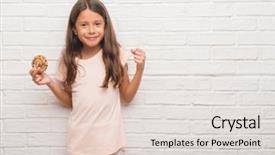  Presentation with white brick - Amazing presentation theme having celebrating victory and success backdrop and a lemonade colored foreground