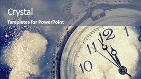  Presentation with new year - Presentation consisting of new year's at midnight background and a gray colored foreground