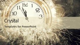  Presentation with old vs new - PPT layouts with new year's at midnight background and a  colored foreground