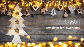  Presentation with free christmas - Beautiful slide deck featuring celebration and holiday concept free backdrop and a gray colored foreground