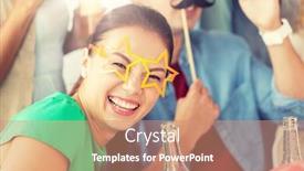  Presentation with alcoholic - Amazing slide set having celebration and holidays concept - happy woman and friends with party accessories and non-alcoholic drinks having fun at home backdrop and a coral colored foreground