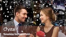  Presentation with kittens christmas holiday red christmas - PPT theme featuring celebration christmas holidays and people background and a  colored foreground