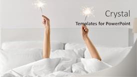  Presentation with celebration - Presentation design with celebration-comfort-and-morning-concept background and a light gray colored foreground