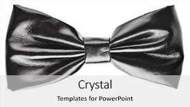  Presentation with black and white shapes - PPT layouts featuring celebration elit - black leather bow isolated background and a  colored foreground