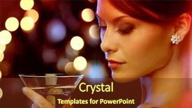  Presentation with cocktail party - Presentation design with celebration elit - luxury vip nightlife party concept background and a tawny brown colored foreground