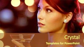  Presentation with cocktail party - Beautiful theme featuring celebration elit - luxury vip nightlife party concept backdrop and a tawny brown colored foreground