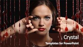  Presentation with party - Colorful PPT layouts enhanced with celebration elit - party concept - beautiful woman backdrop and a  colored foreground