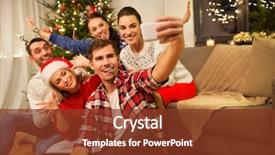  Presentation with happy holidays - Presentation theme consisting of tradition picture - celebration and holidays concept background and a tawny brown colored foreground