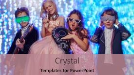  Presentation with pop dance - Audience pleasing PPT layouts consisting of celebration-of-christmas-and-new backdrop and a coral colored foreground