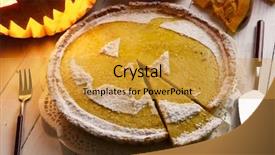  Presentation with celebration - PPT theme featuring celebration of halloween and decorated background and a gold colored foreground