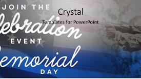  Presentation with memorial service - Cool new theme with celebration of memorial day backdrop and a light gray colored foreground