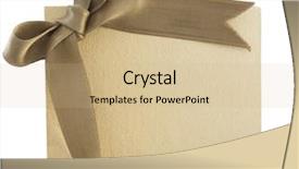  Presentation with note - Slide deck consisting of celebration one year - vintage note with bow isolated background and a  colored foreground