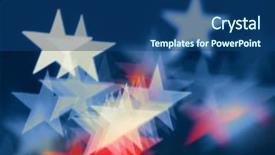  Presentation with star award holiday - Theme consisting of celebration staar - blurred holiday background with star-shaped background and a ocean colored foreground