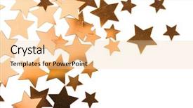  Presentation with star award holiday - Colorful slides enhanced with celebration staar - holiday golden stars isolated backdrop and a lemonade colored foreground