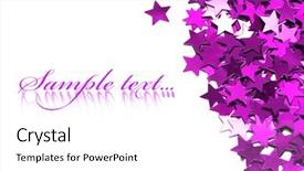  Presentation with 5 stars five star rating - PPT layouts with celebration stars on white background background and a white colored foreground