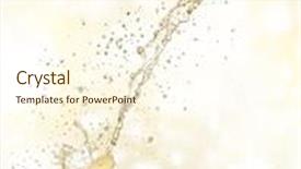  Presentation with shiny - Slides enhanced with champagne bottle cork - celebration theme on shiny blur background and a cream colored foreground