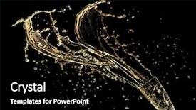  Presentation with theme - Amazing theme having celebration theme with splashing champagne backdrop and a  colored foreground