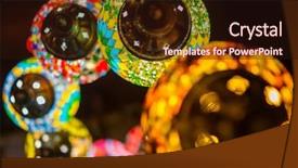  Presentation with lanterns - Cool new presentation theme with celebrations light - beautiful colorful lanterns on street backdrop and a wine colored foreground