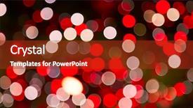  Presentation with christmas tree - Audience pleasing PPT theme consisting of celebrations light - defocused ligths of christmas tree backdrop and a tawny brown colored foreground